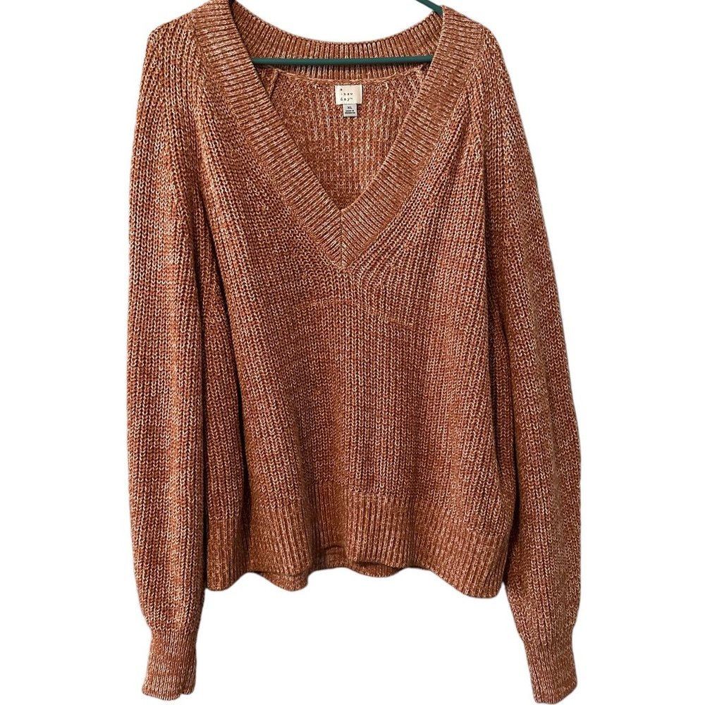 A New Day XL V Neck Knit Sweater